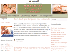 Tablet Screenshot of omatreff.com